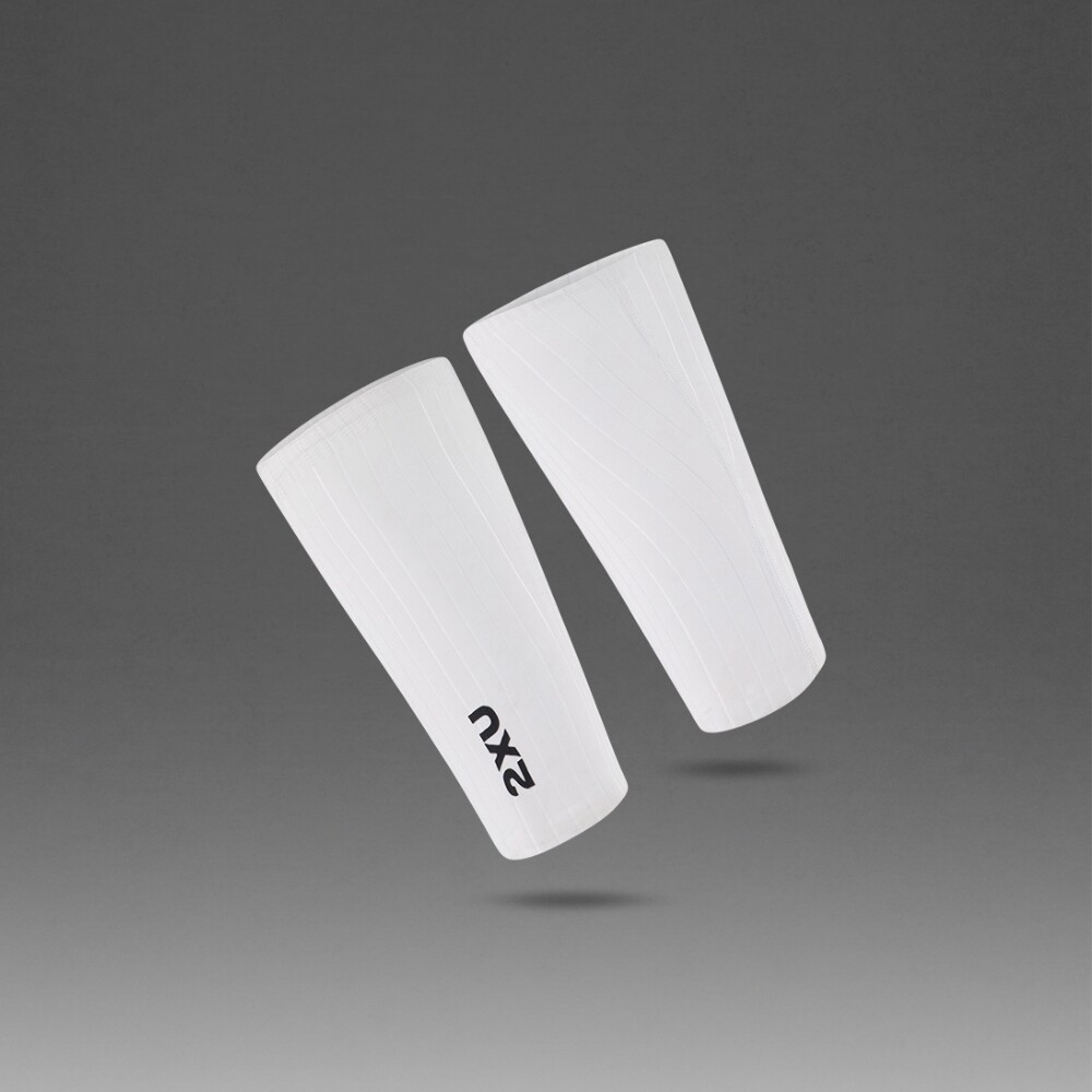 Light Speed Aero Calf Guards White/black