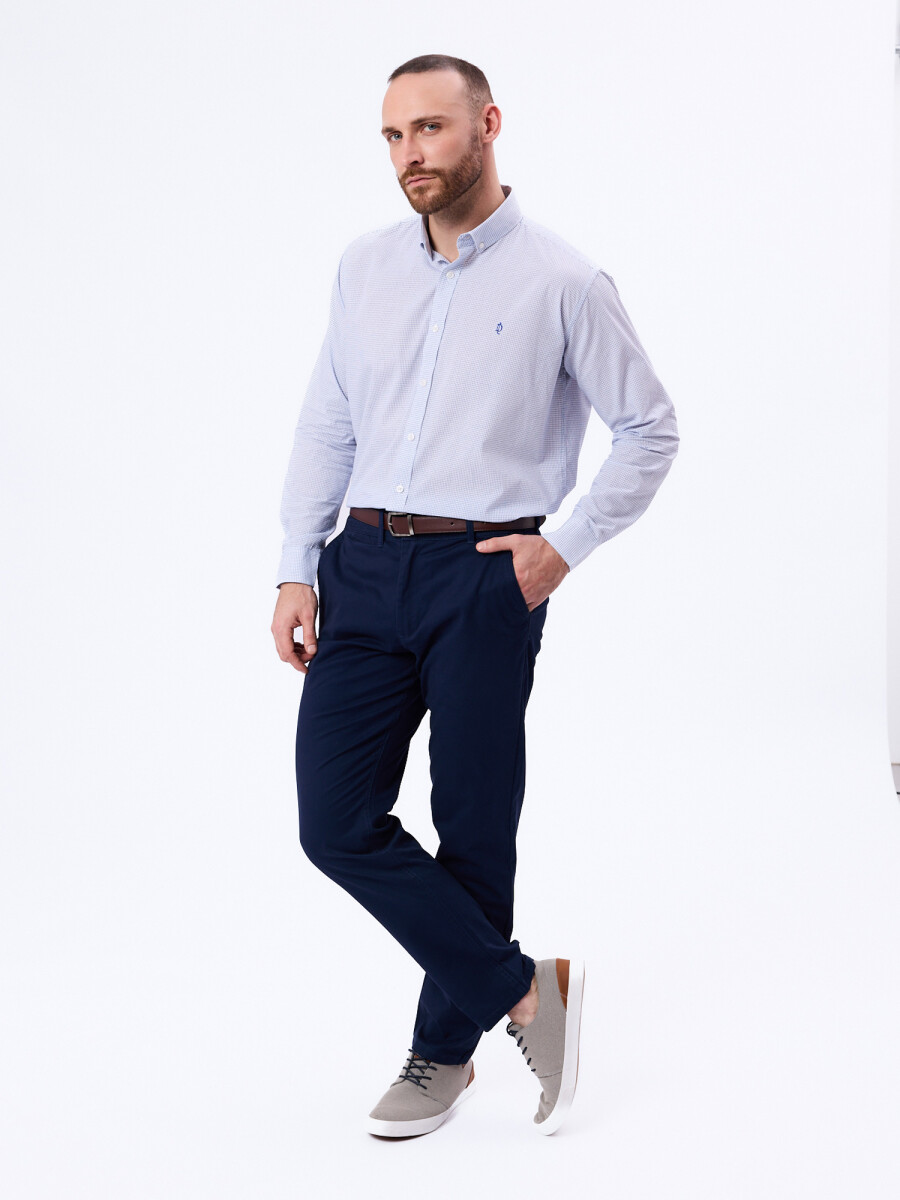 Pantalon chino - azul 