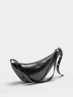 Bolso De Hombro Asimétrico Con Tachuelas negro