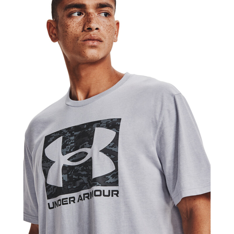 UA ABC CAMO BOXED LOGO SS-BRN GRY-011