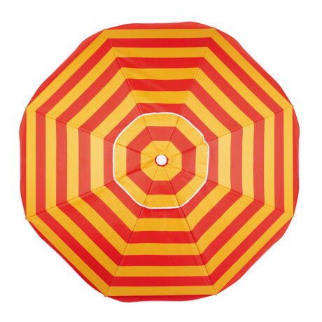 Sombrilla Playa MOR Bagum Summer Estampada 2M FPS100 C/Bolsa Rojo/amarillo