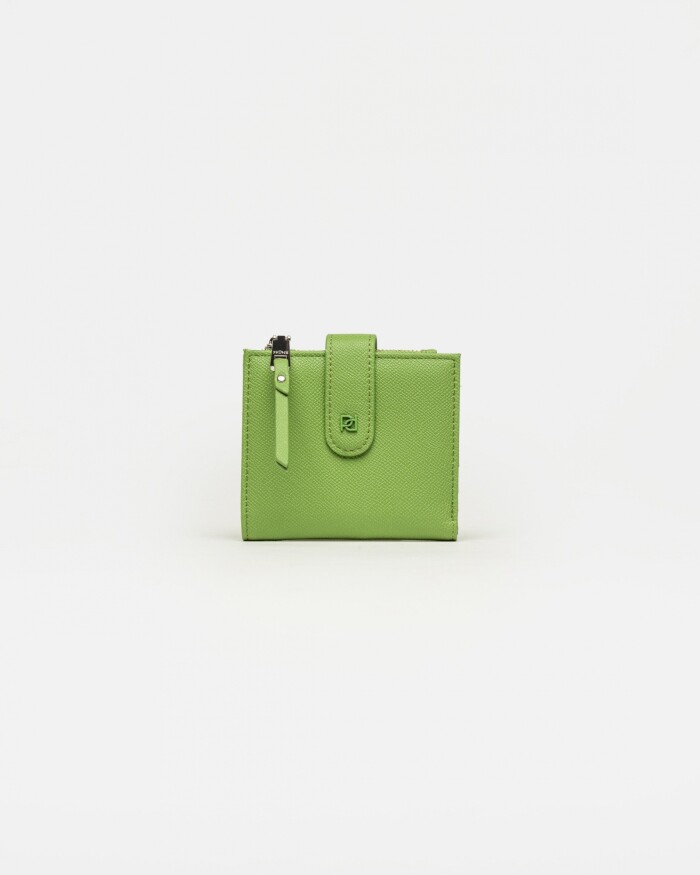 Billetera Rio en efecto cuero Verde