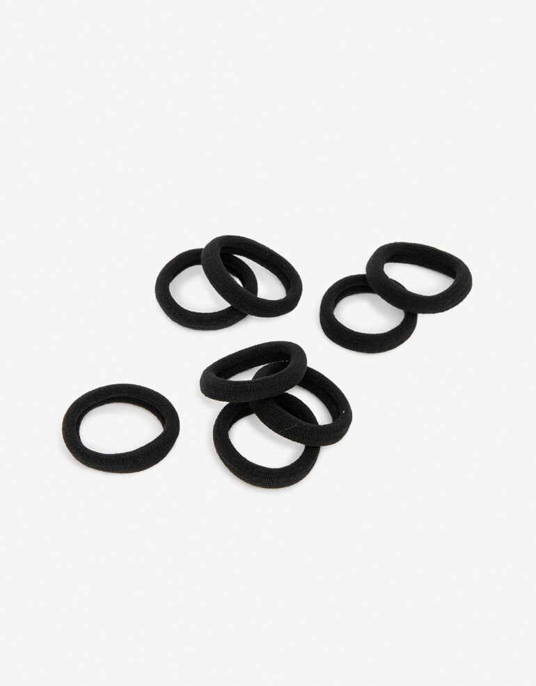 Accesorios Pelo Set Varios Set De Gomitas Elásticas - Negro