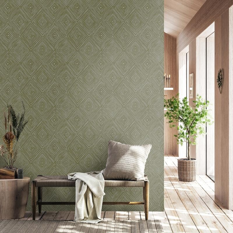 Empapelado Diamond Olive