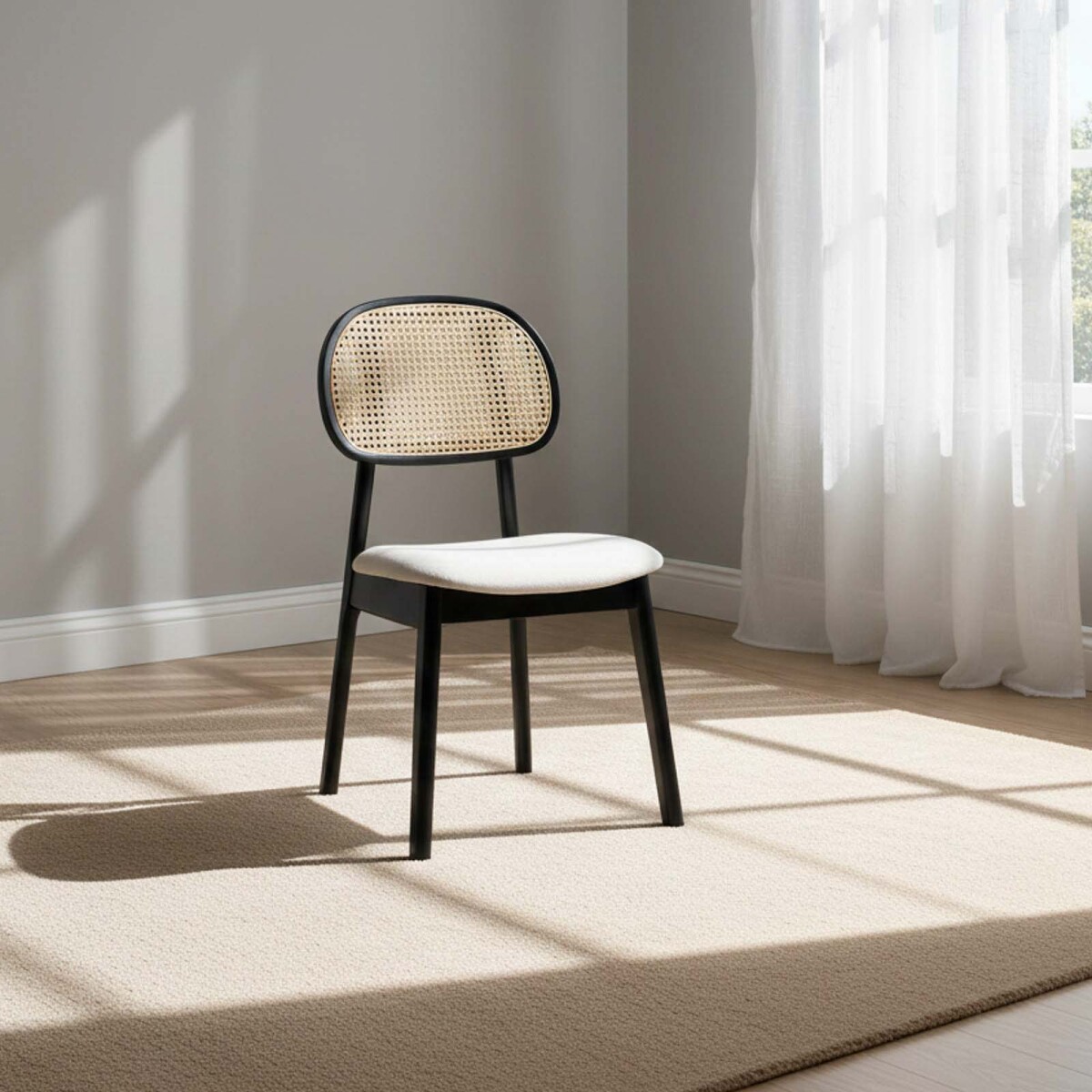 SILLA DE COMEDOR - MADERA NEGRO DARRION 