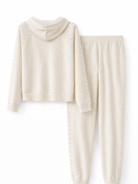 CONJUNTO TEJIDO BUZO & PANTALON CRUDO