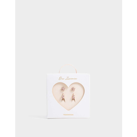 Aros Sets Premium Rose Dorado Oro Rosa
