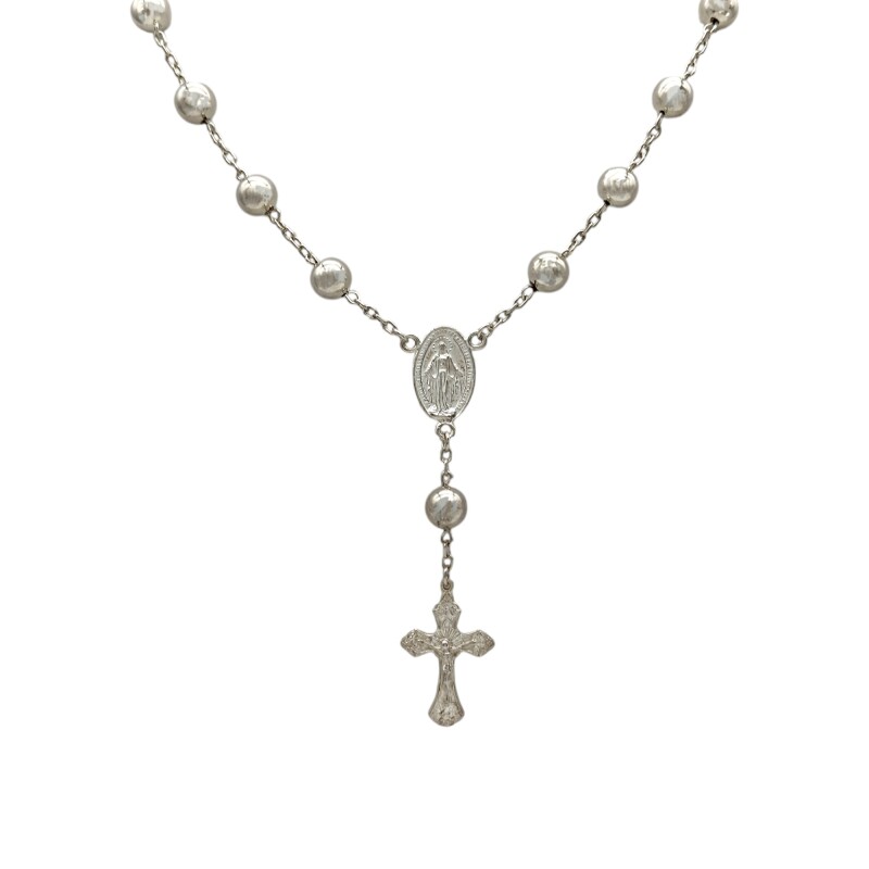 Rosario Virgen Milagrosa - Plata 925 - Sin piedra - RO3000 Sinpiedra