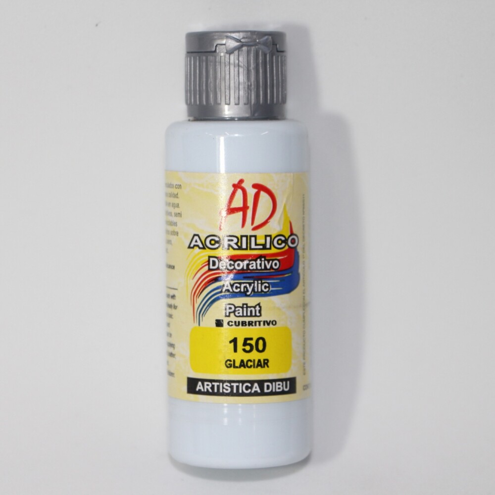 PINTURA ACRILICA ARTISTICA DIBU 60 ML. DIFERENTES COLORES COLOR GLACIAR 150