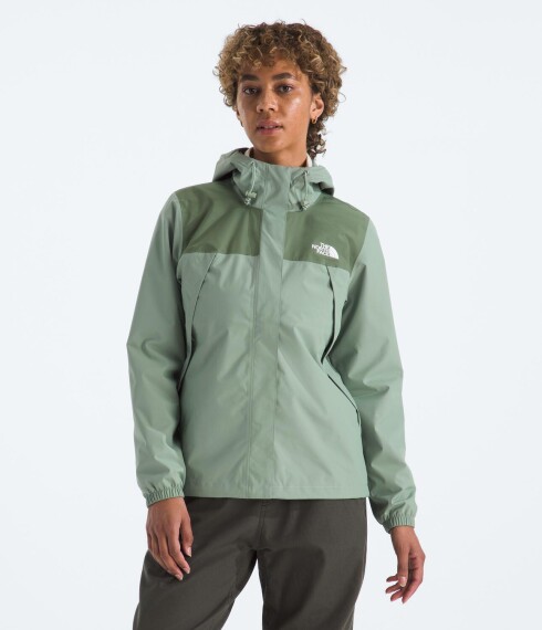 Campera Impermeable Antora mujer Slate Moss/bark Mist