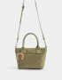 City Cartera Mini City Con Charm - Verde Oliva