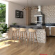 SEMI GRES PISO MADERADO MATE MARRON RECTIFICADO 22X90 CM GAMAS DE MARRON