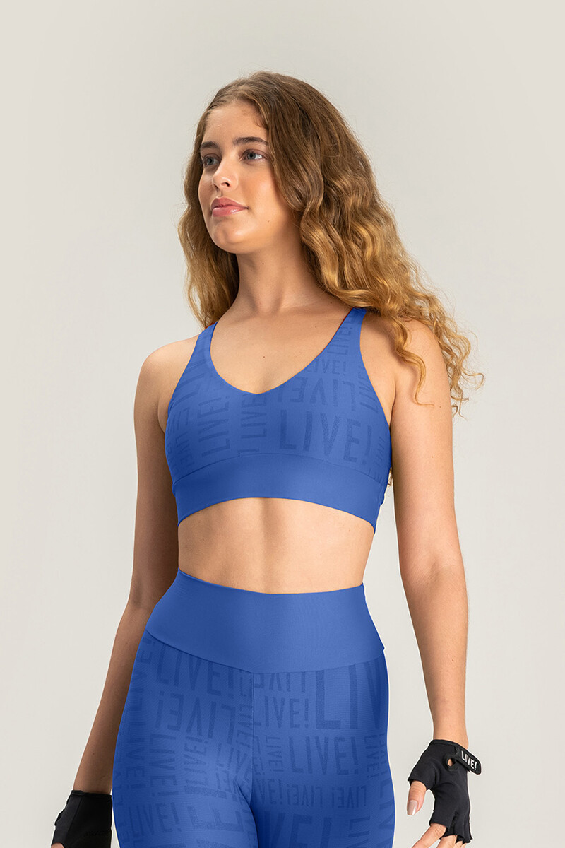 TOP ESSENTIAL MID - Azul 