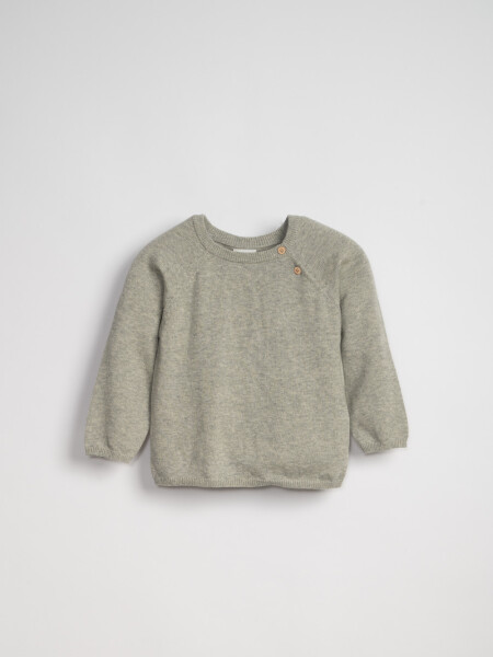 Buzo punto Gris Melange