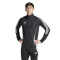 Buzo de Hombre Adidas Zip Tiro 24 Negro - Blanco