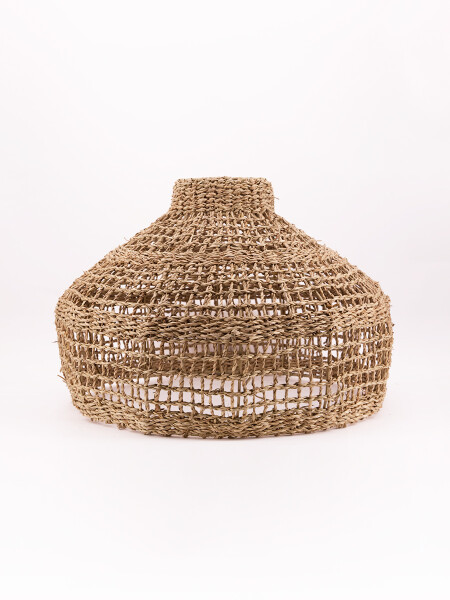 PANTALLA COLGANTE TEJIDA NATURAL