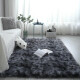 Alfombra Tapete Shaggy Peluda 100 X 150cm Pelo Alto Gris Oscuro