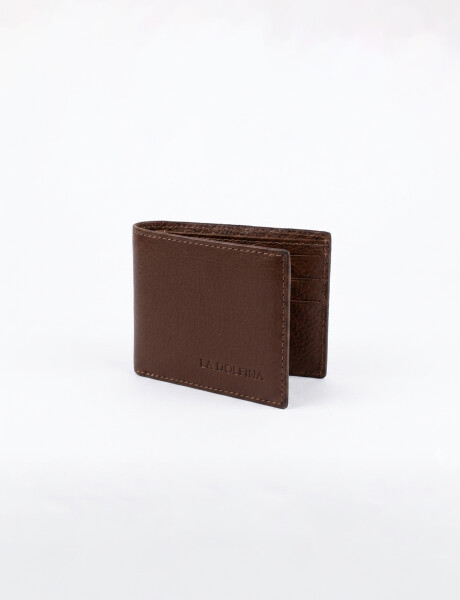 Billetera cuero marron