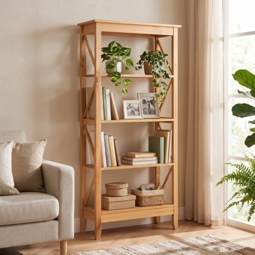Biblioteca - Estanteria - Linea Open - Rustico Hogar Natural