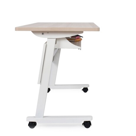 Escritorio Plegable con Ruedas Flex I Blanco 001