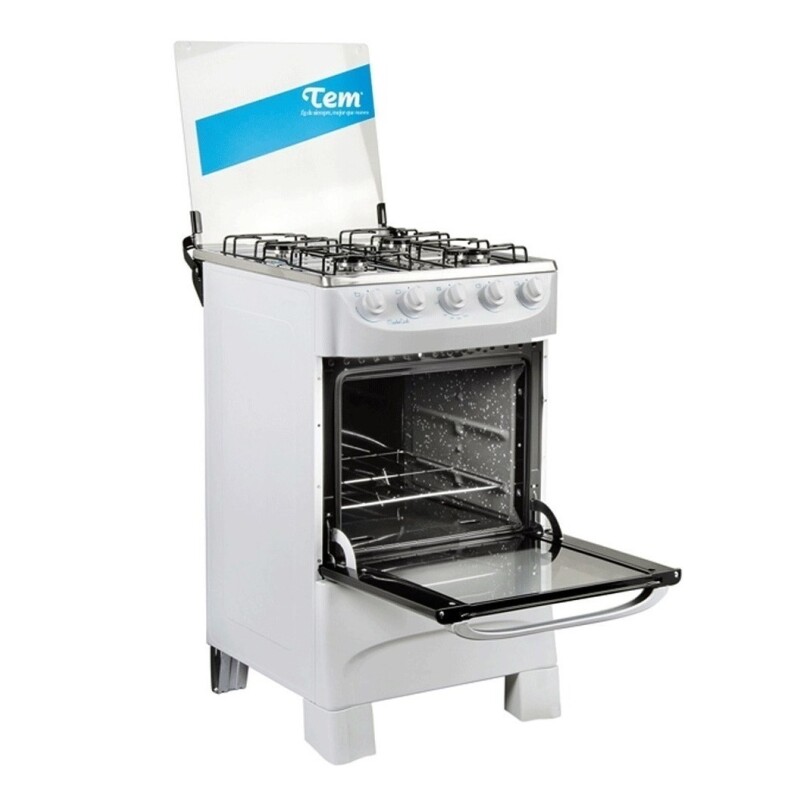 Cocina Tem Mastercook 4h Horno Supergas Tapa De Vidrio Color Blanco Cocina Tem Mastercook 4h Horno Supergas Tapa De Vidrio Color Blanco
