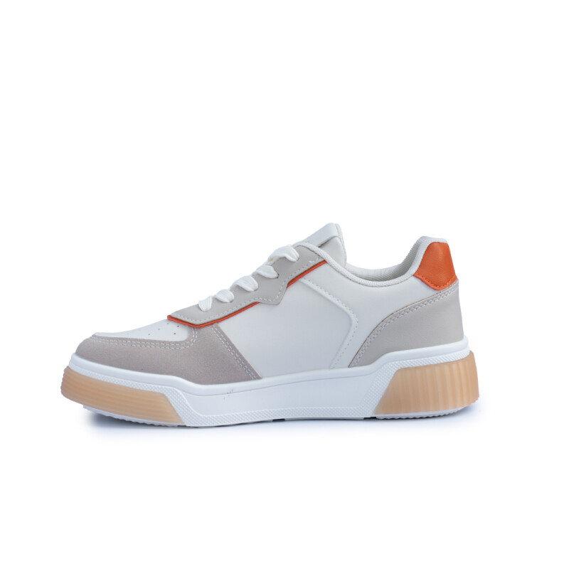 Calzado deportivo Panama Jack White/Orange/Beige