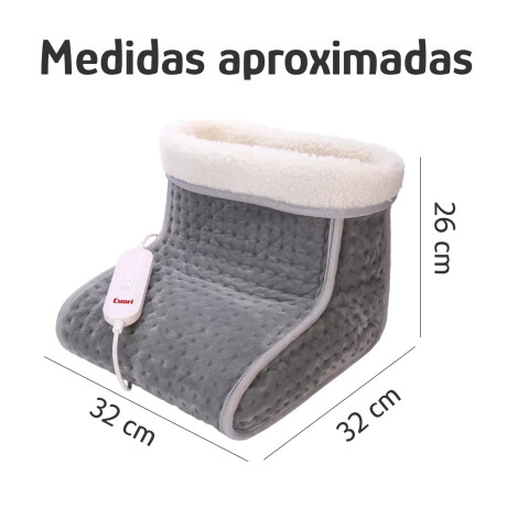 Calienta Pies Cuori Febo Eléctrico 6Niveles Autoapagado 100W Gris