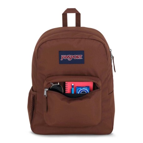 Mochila Escolar Jansport Cross Town Original Unisex Urbana Basic Brown