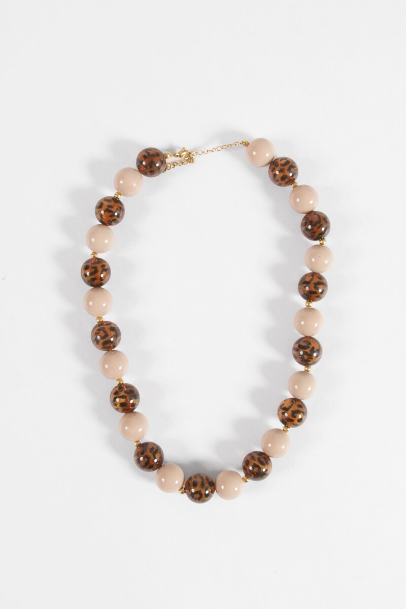 Collar borlas resina carey