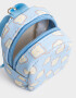 Llavero Mochila Llavero De Mochila De Pu Estampa Con Tiracierre De Rubber - Azul Celeste