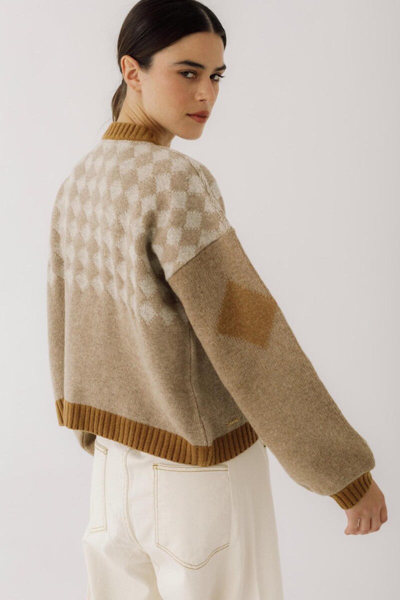 PRE VENTA Cardigan Rombos Beige