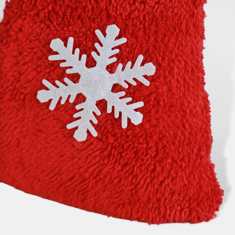 COJIN CUAD ROJO DIS SANTA 43X43CM Unica