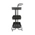 Carrito Organizador Cocina 3 Estantes Carro Con Ruedas Almacenamiento Imback Color Negro Carrito Organizador Cocina 3 Estantes Carro Con Ruedas Almacenamiento Imback Color Negro