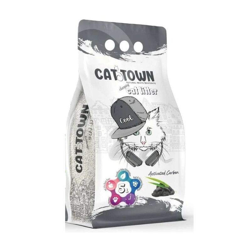Cat Town Arena Aglomerante Carbón Activado 10lts
