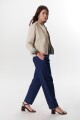 PANTALON LINO STRECH AZUL