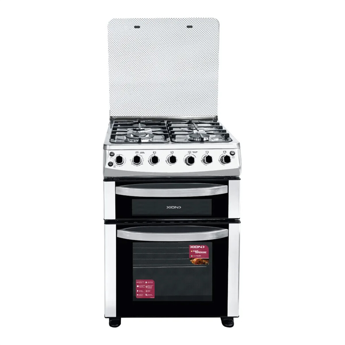 Cocina Combinada Xion Doble Horno 4 Hornallas Xi-co6020dx De Outlet - OLT COCINA XION XI-CO6020DX.CU 