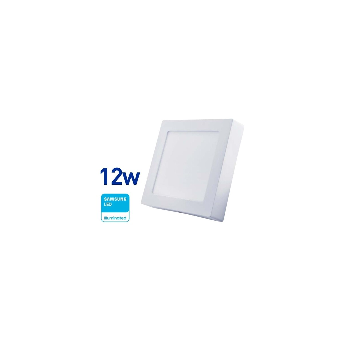 Panel LED cuadrado 12w 840Lum D17cm Fria Wellmax 