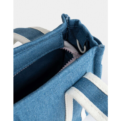 Cartera City Infantil Denim Frutas Azul Celeste