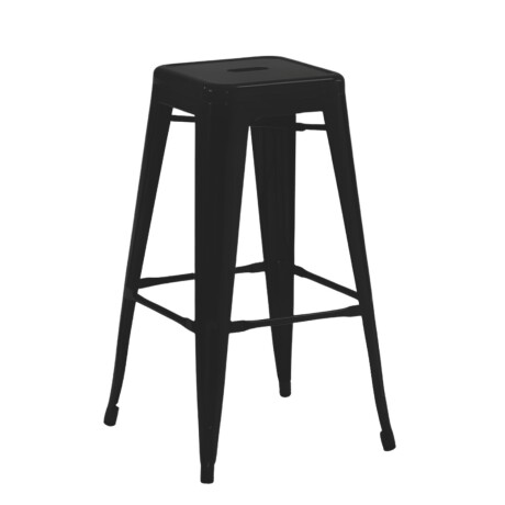 Taburete Tolix Hogar Pub Muebles Negro