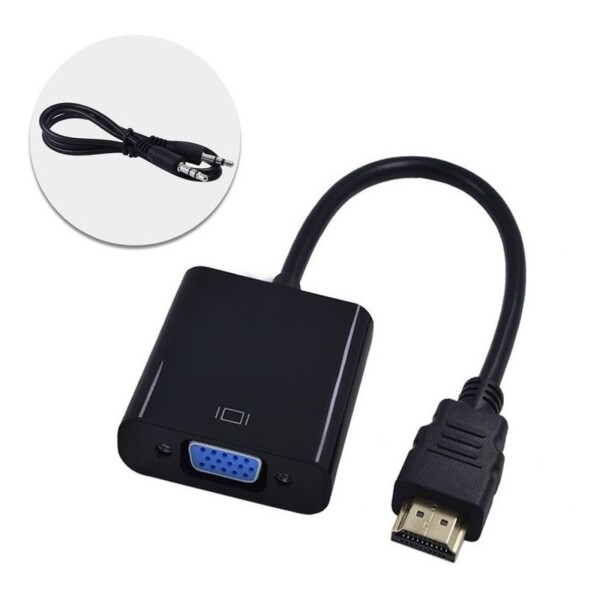 Adaptador Conversor Convertidor Hdmi A Vga Con Audio Adaptador Conversor Convertidor Hdmi A Vga Con Audio