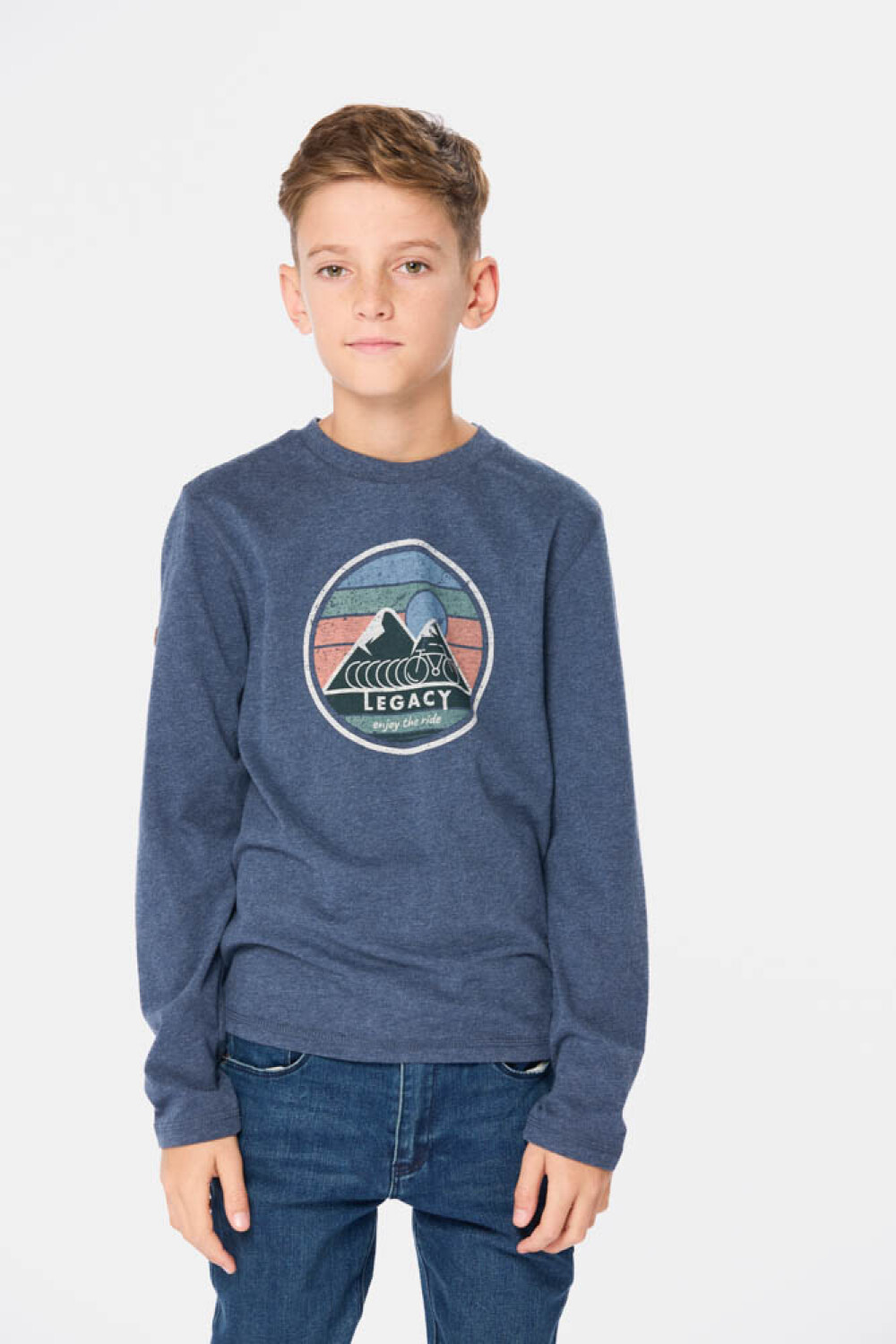 REMERA ESTAMPADA Azul