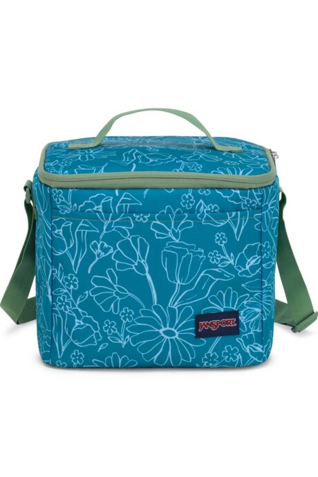 LUNCHERA JANSPORT SUPER SNACK DELIGHTFUL DAISIES GREEN