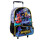 Mochila Infantil Batwheels C/carro 30cm Escolar Azul