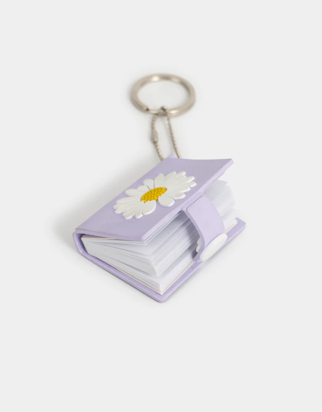 Llavero Libreta Llavero Y Charm Con Libreta - Violeta Lila
