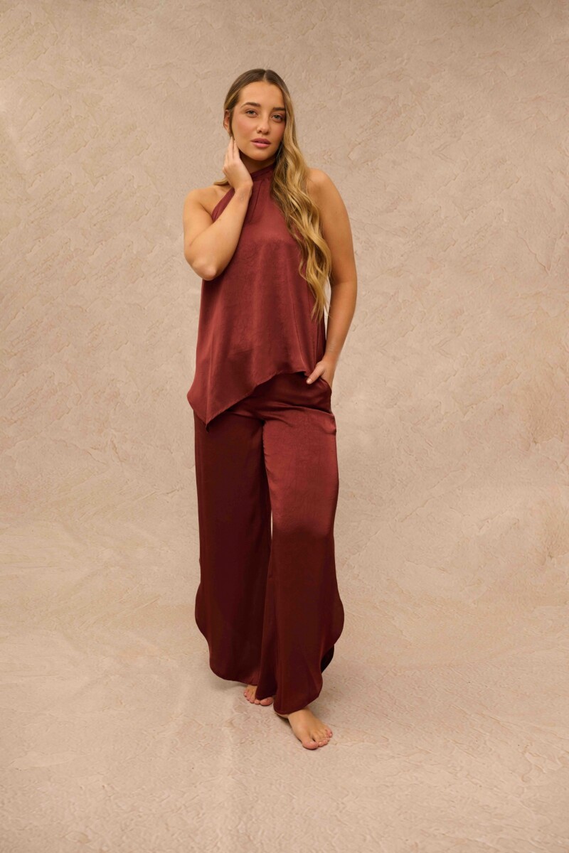 PANTALON MARIS ROJO CEREZA 