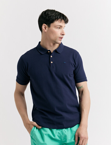 520975 REMERA HARRINGTON LABEL Azul Oscuro