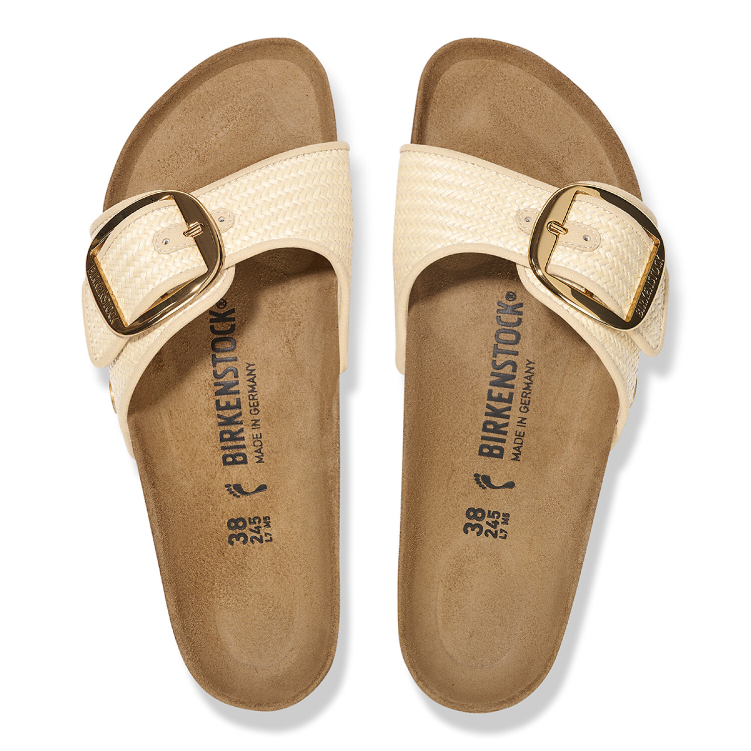Madrid Big Buckle TEX Raffia Natural Raffia Natural — Birkenstock