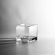 Pecera de Vidrio Cuadrada 8x8cm Pecera de Vidrio Cuadrada 8x8cm
