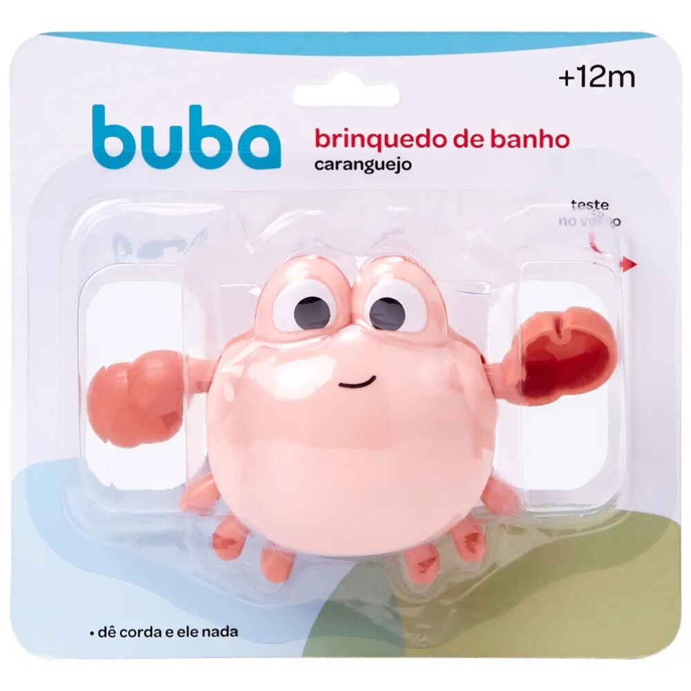 Juego de baño cangrejo nadador BUBA rosado