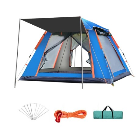 Carpa automática para 4 personas Azul